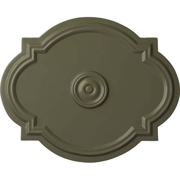 Ekena Millwork Waltz Ceiling Medallion (Fits Canopies up to 4 1/2"), 21 1/4"W x 17 3/8"H x 1"P, Painted Turtle CM21WAPTF - main